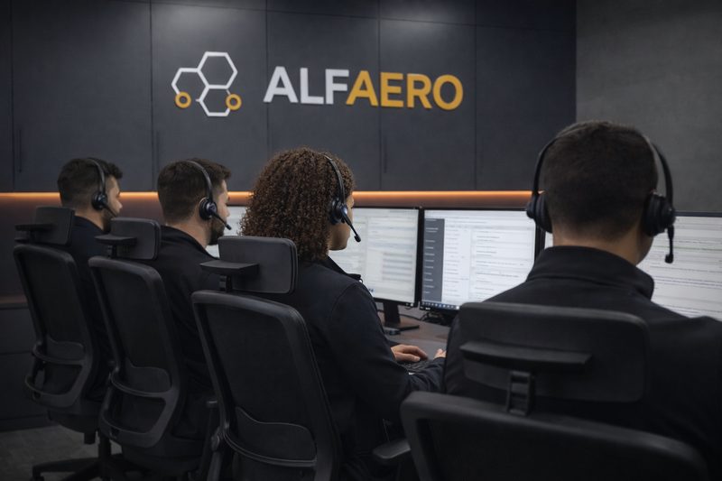 Equipe de suporte da Alfaero
